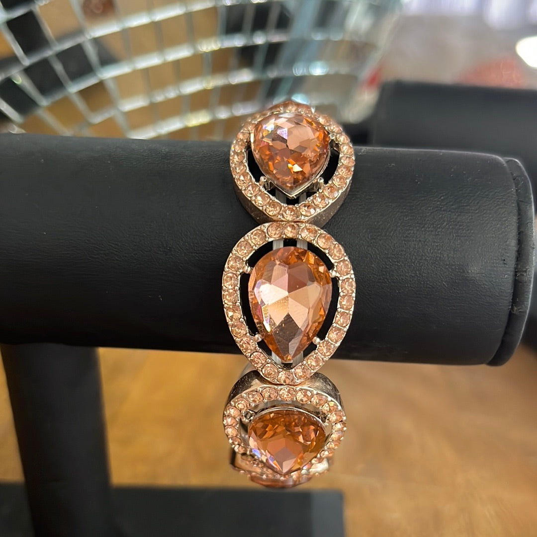 Rose Gold Teardrop Bracelet