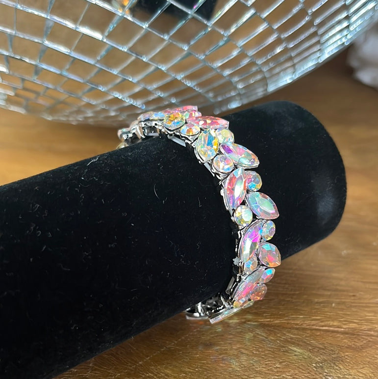 Thin AB Rhinestone Bracelet