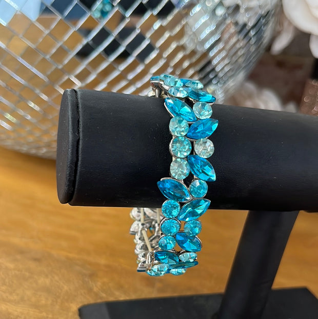 Aqua Blue Stone Bracelet