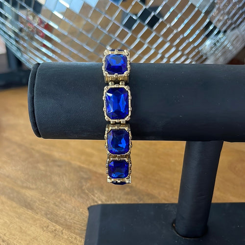 Gold Back Royal Blue Bracelet