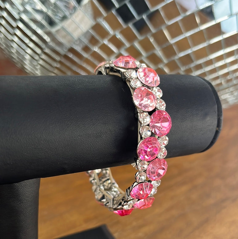 Pink Rhinestone Bracelet