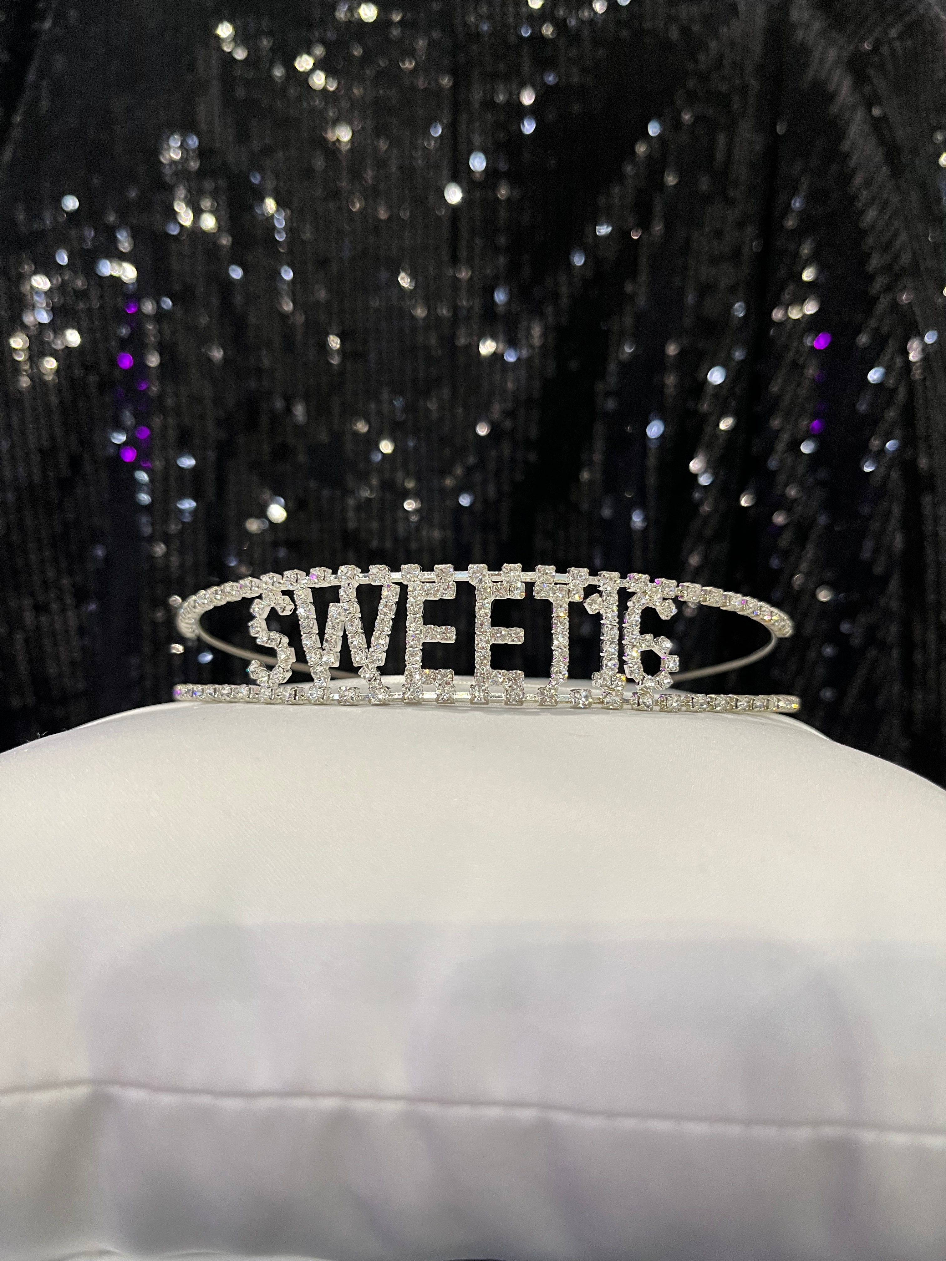 Silver “Sweet 16” Headband