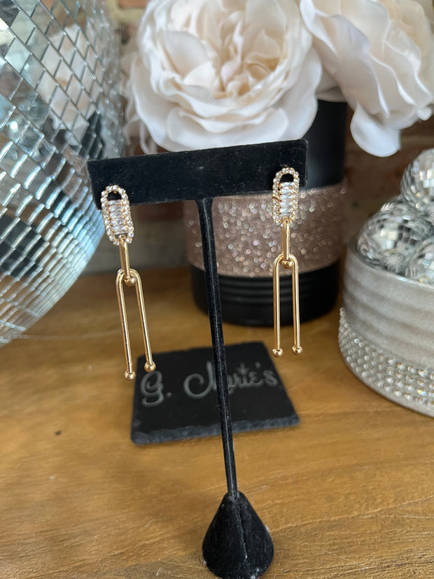 Gold Interlock Earrings
