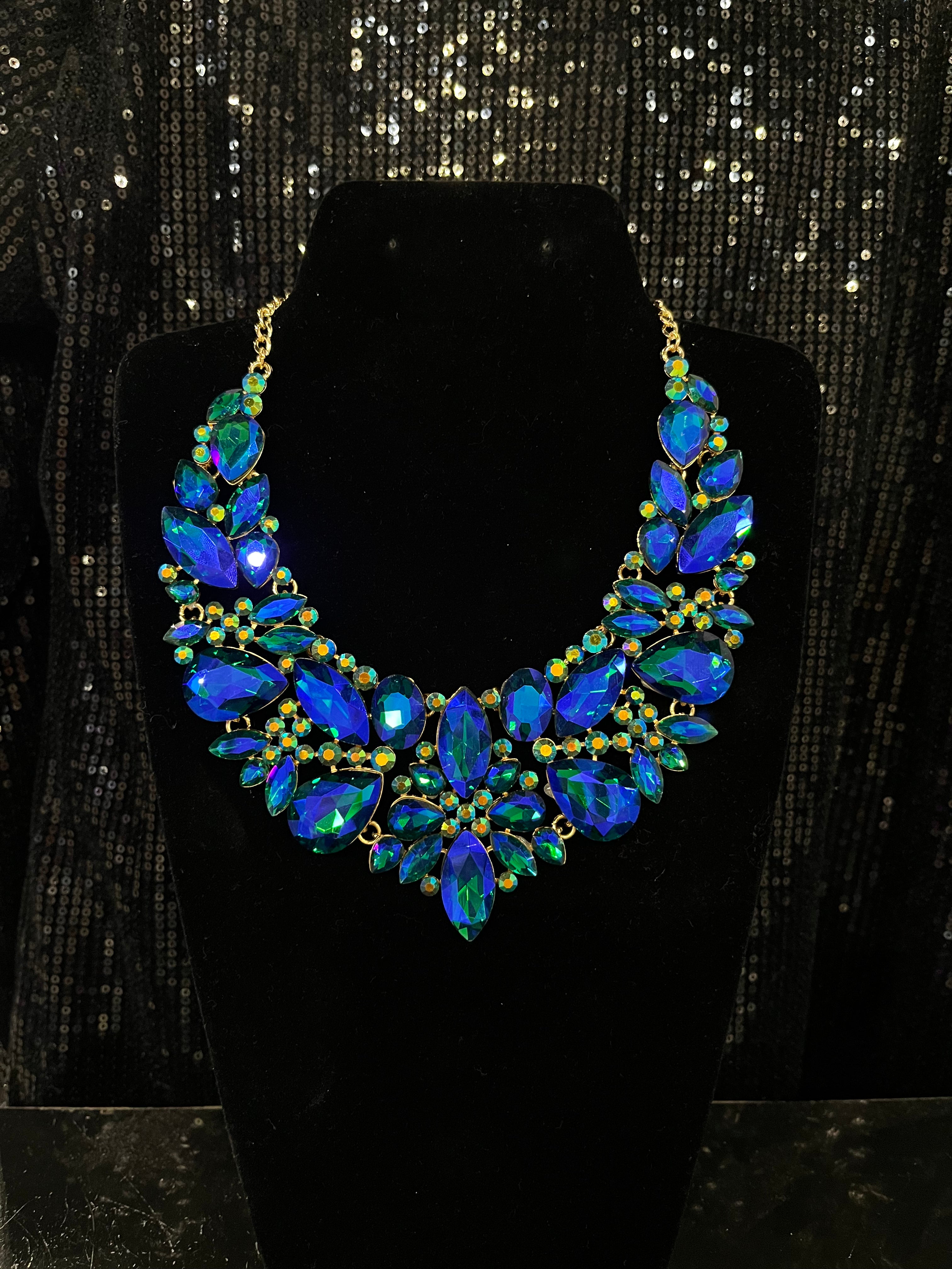 Large Blue/Green Necklace