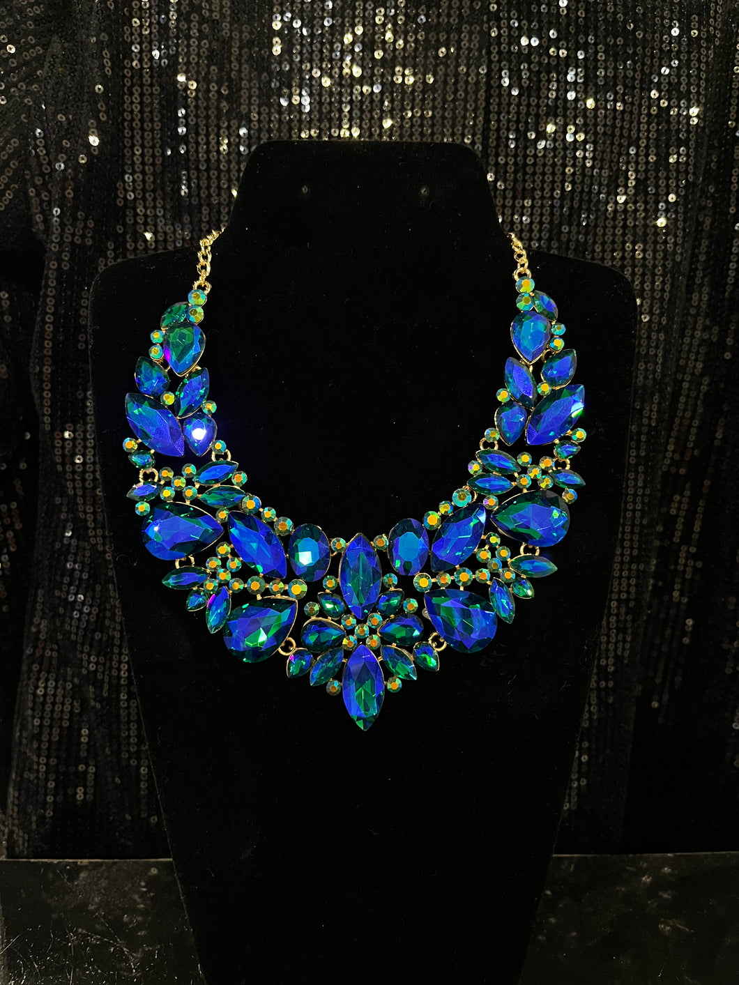 Large Blue/Green Necklace
