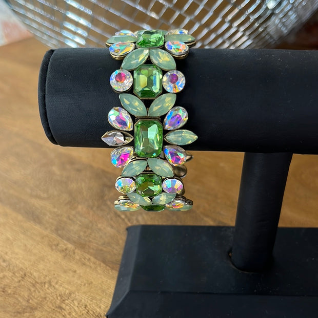 Multi Chrome Green Bracelet