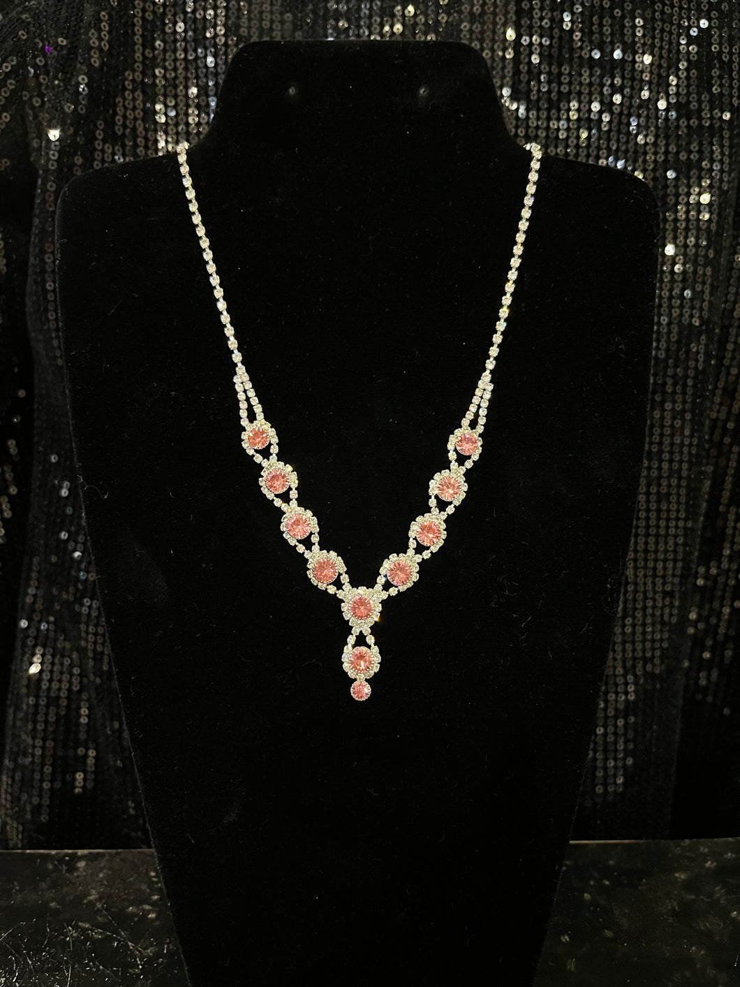 Silver/Pink Necklace