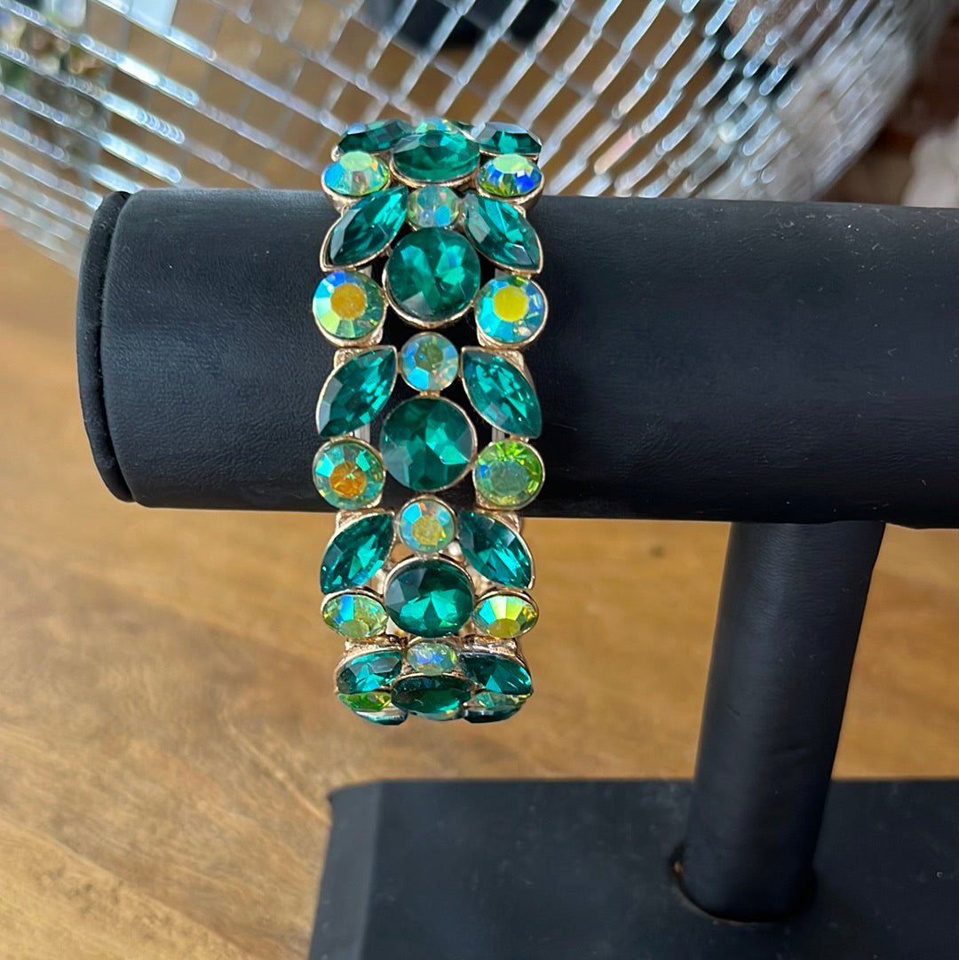Blue/Green Multi Chrome Bracelet