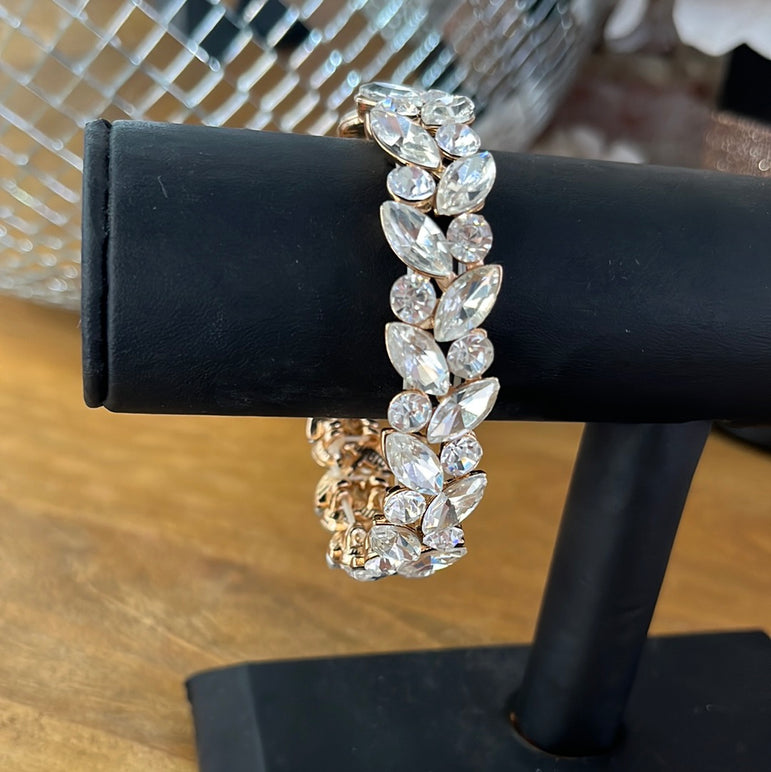 Silver Bracelet with Gold Back