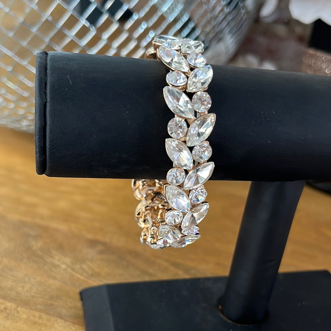 Silver Bracelet with Gold Back