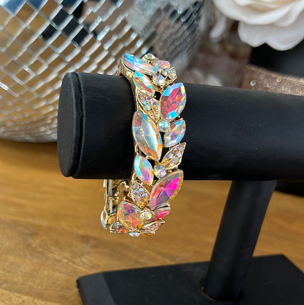 AB Bracelet with Gold Back