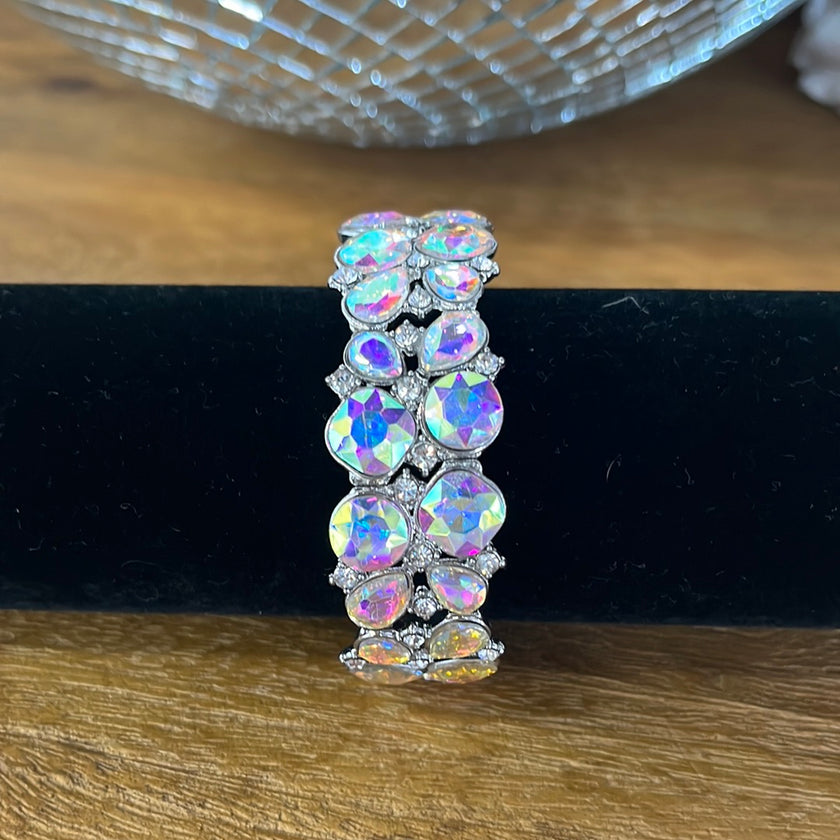 AB Teardrop Circle Cut Bracelet