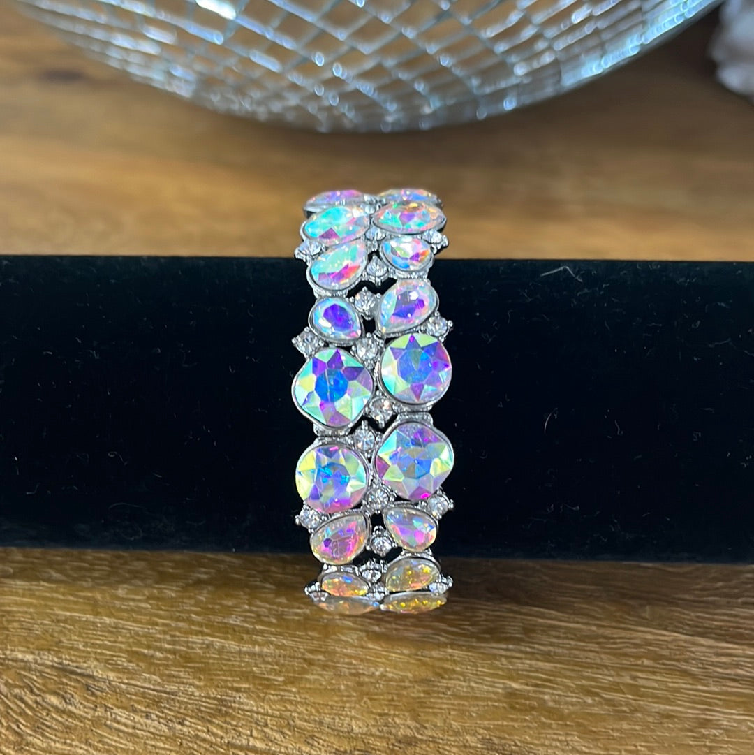 AB Teardrop Circle Cut Bracelet