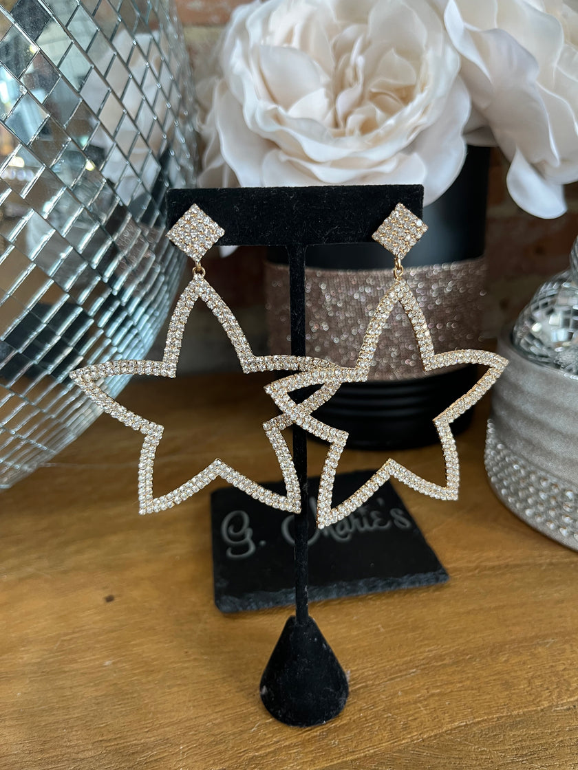 Gold Star Earrings