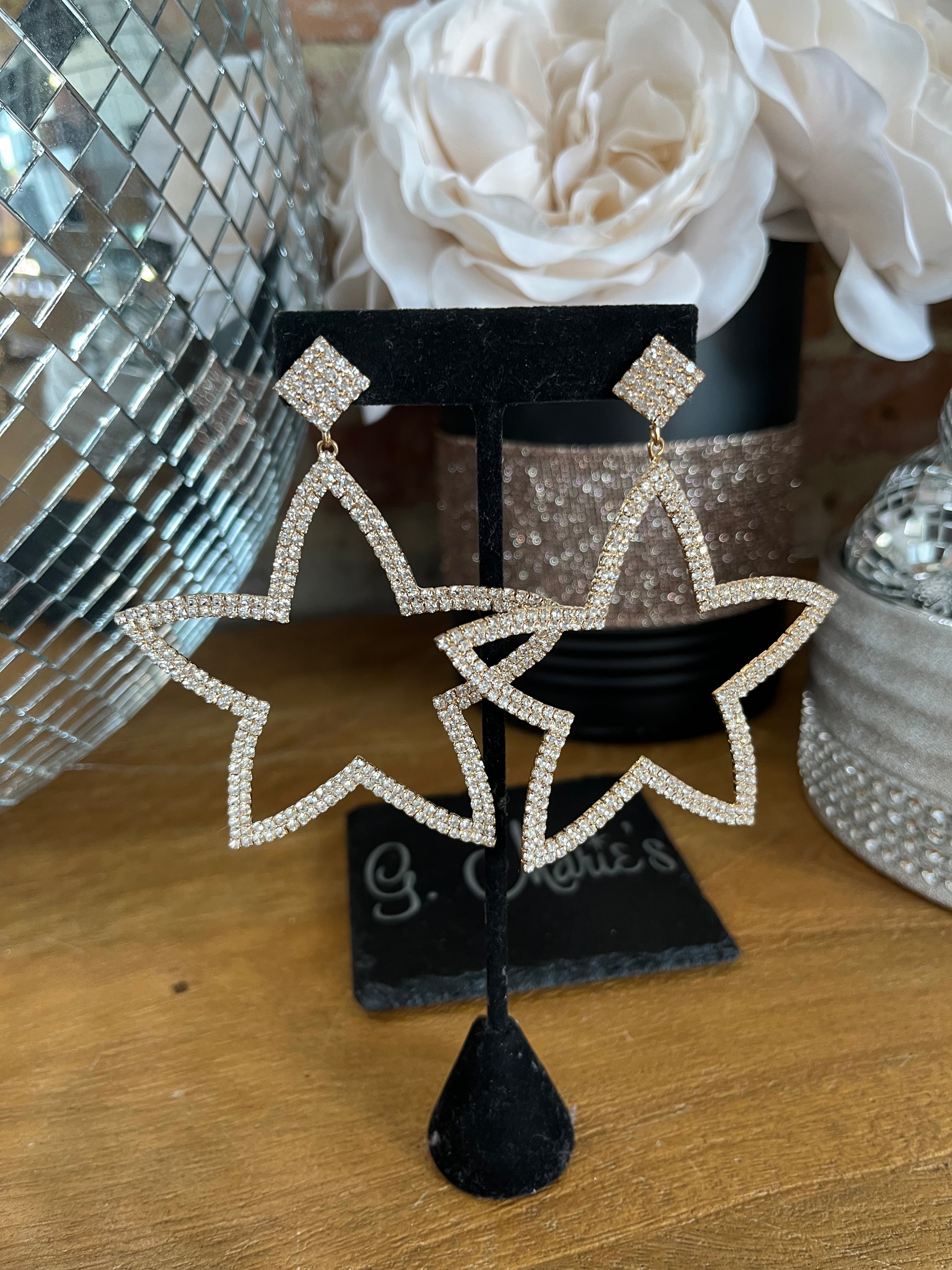Gold Star Earrings