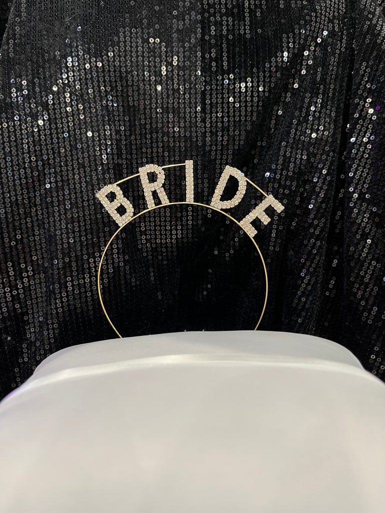 Gold “Bride” Headband