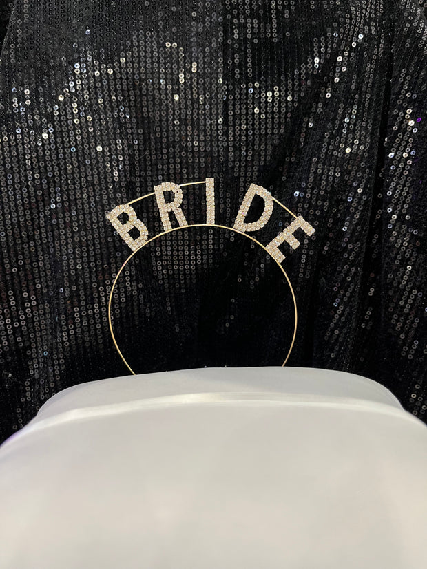 Gold “Bride” Headband
