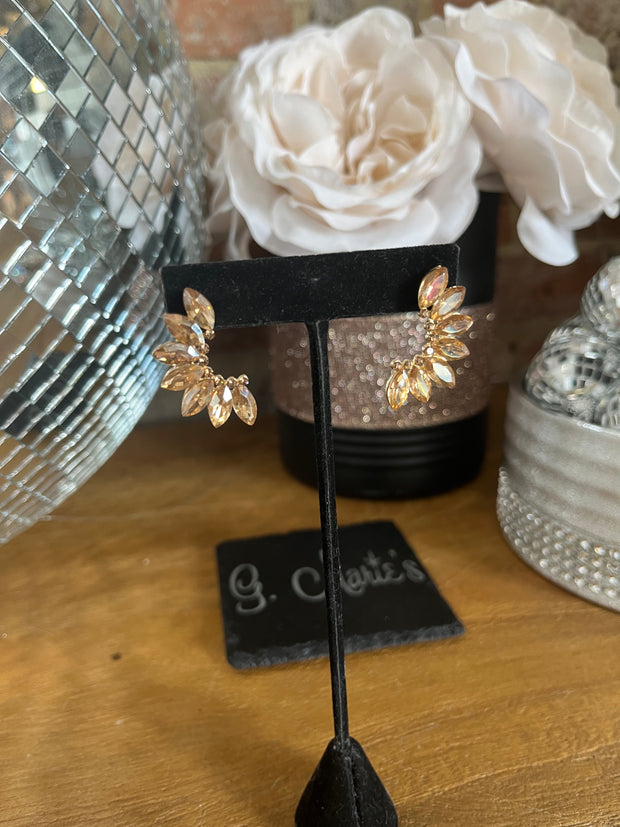 Gold Half Earrings