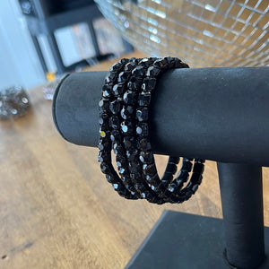 Thin Black Bracelet