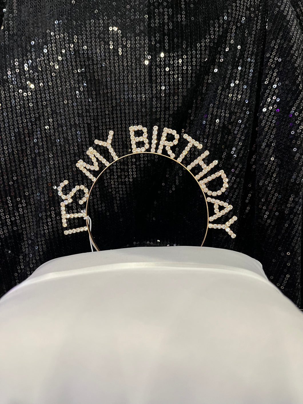 Gold “It’s My Birthday” Headband