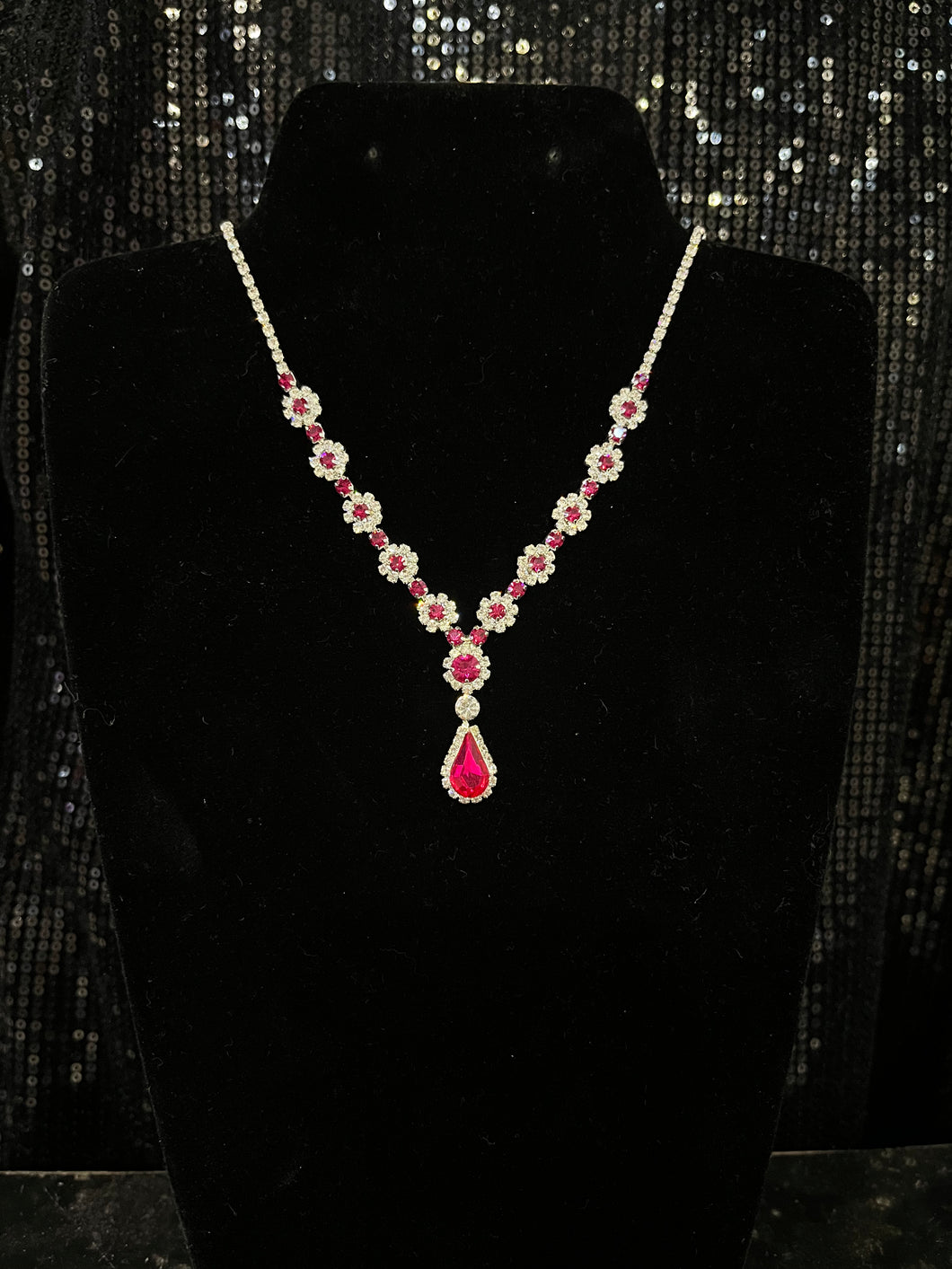 Deep Pink Necklace