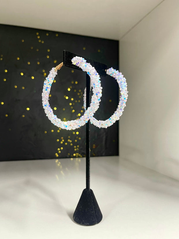 Glitter Hoops 65mm