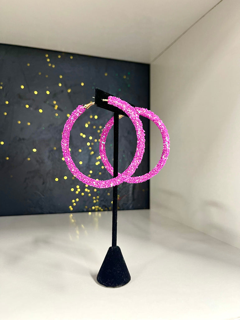 Large Sequin Hoops