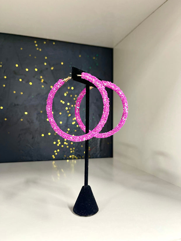 Large Sequin Hoops