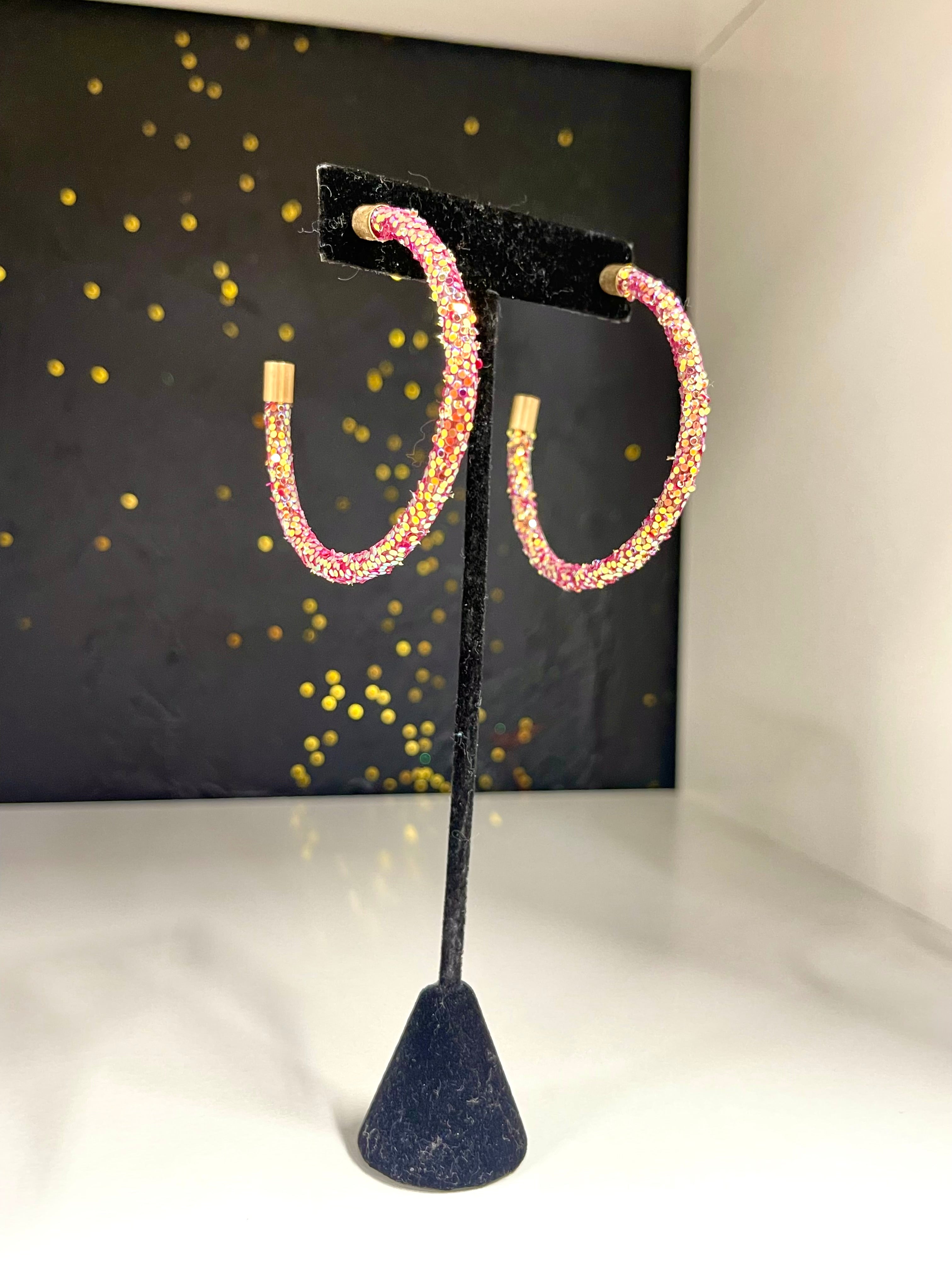 Open Sequin Hoops