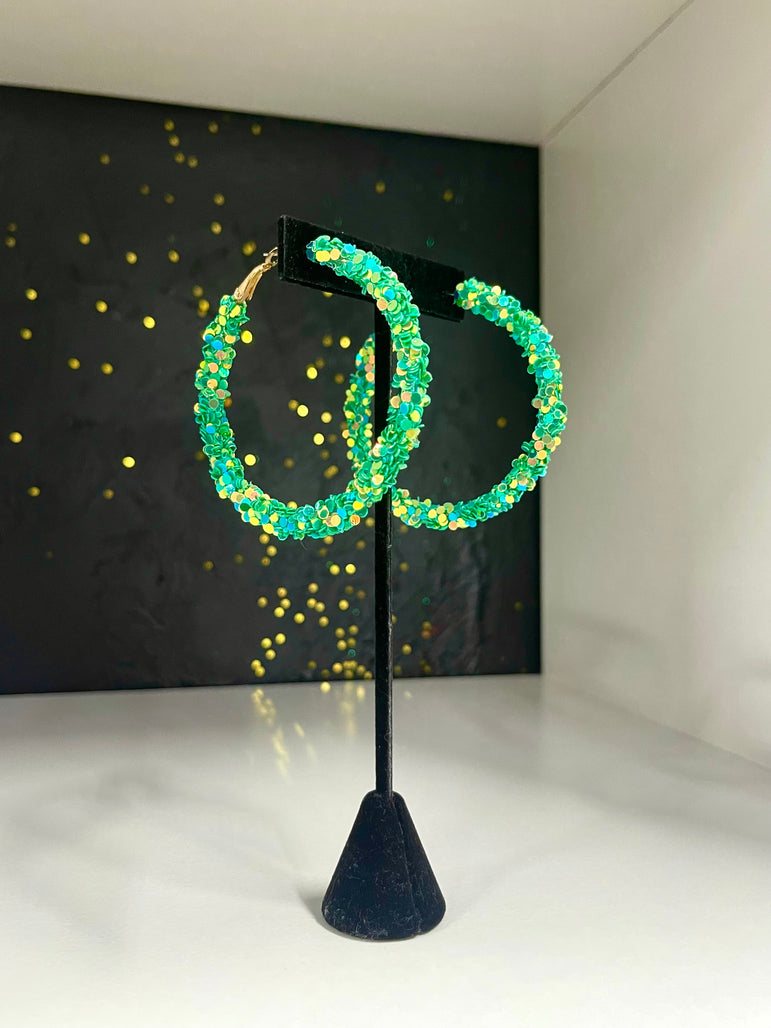 Glitter Hoops 65mm