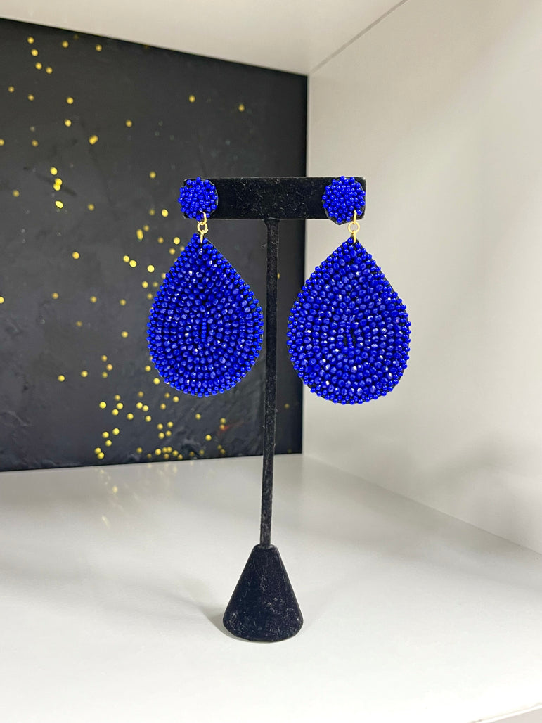 Teardrop Seed Bead Earrings