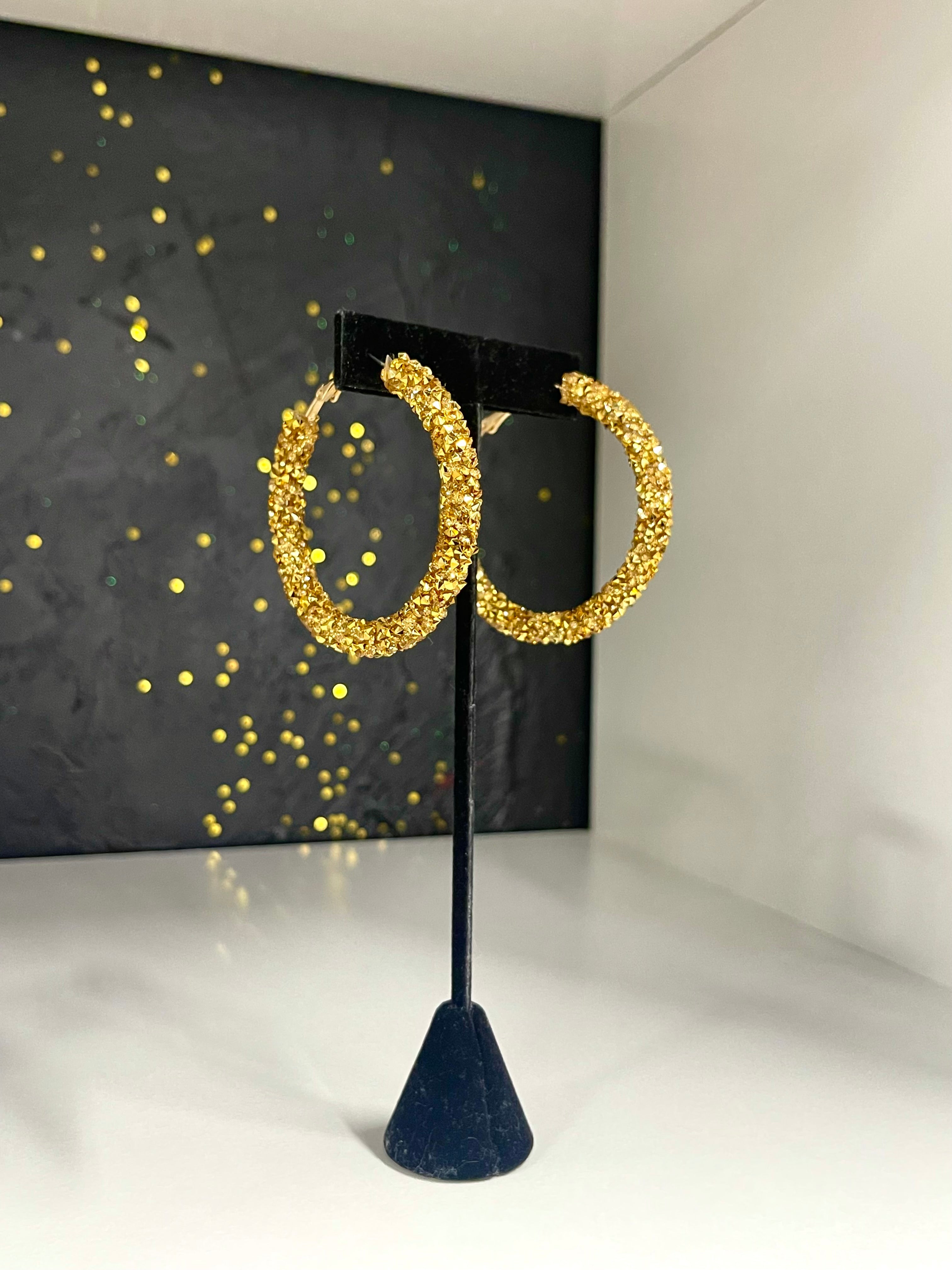 Crystal Hoops