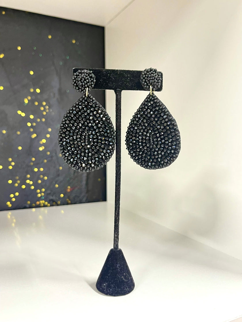 Teardrop Seed Bead Earrings