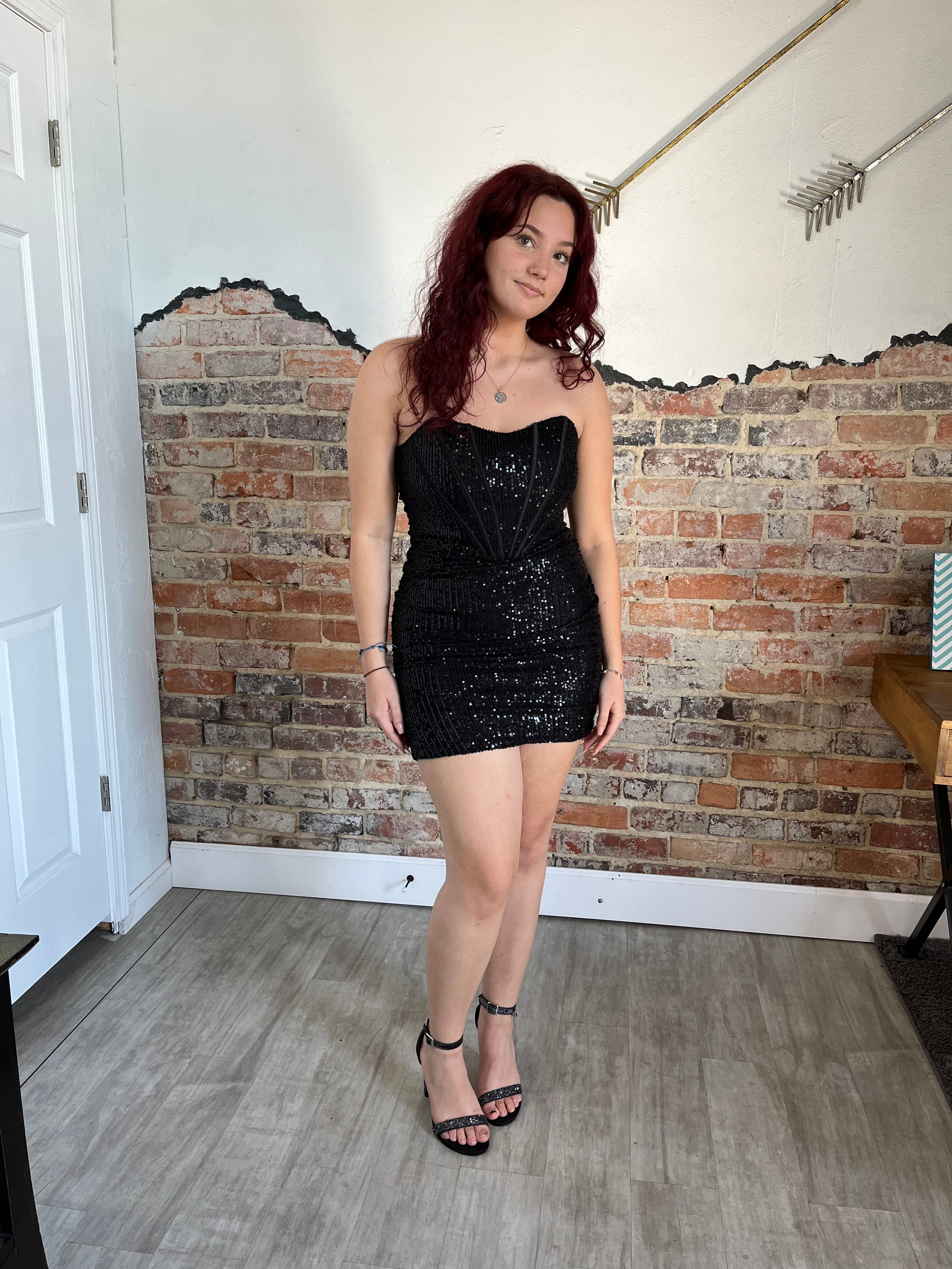 Gia Sequin Corset Mini – G. Marie's