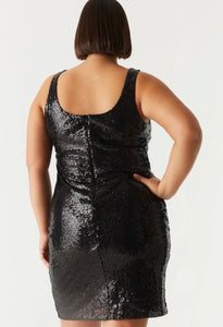 All About The Night Black Sequin Mini Dress