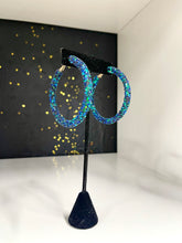 Load image into Gallery viewer, Glitter Hoops 50mm