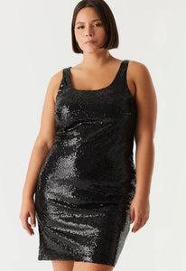 All About The Night Black Sequin Mini Dress