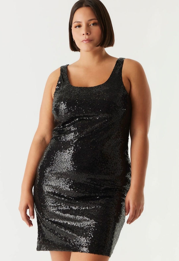 All About The Night Black Sequin Mini Dress