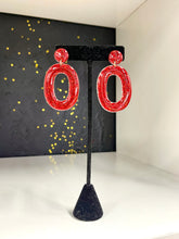 Load image into Gallery viewer, Oval Acrylic Earrings