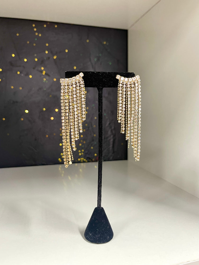 Waterfall Rhinestone Earrings
