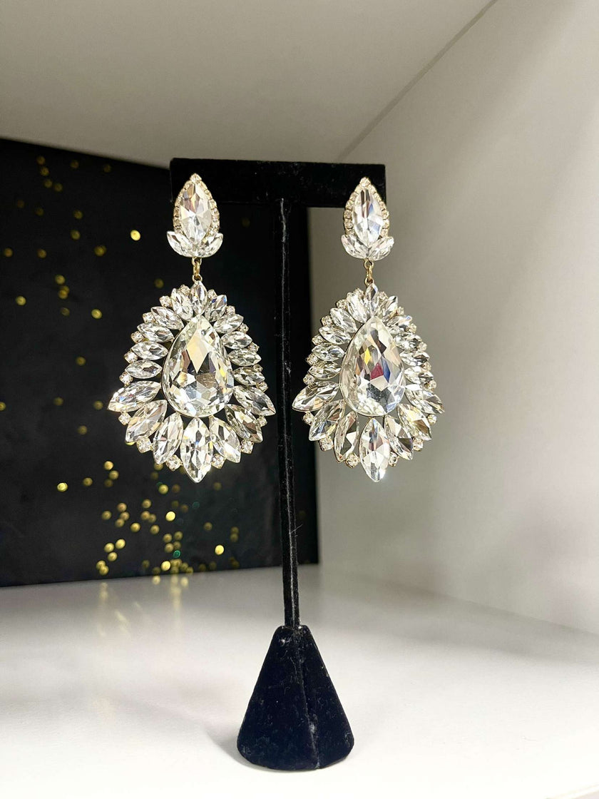 Silver with Gold Backing Starburst Earrings