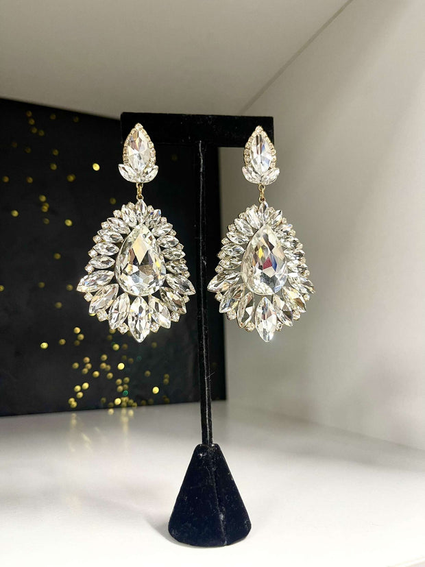 Silver with Gold Backing Starburst Earrings