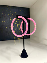 Load image into Gallery viewer, Large Sequin Hoops